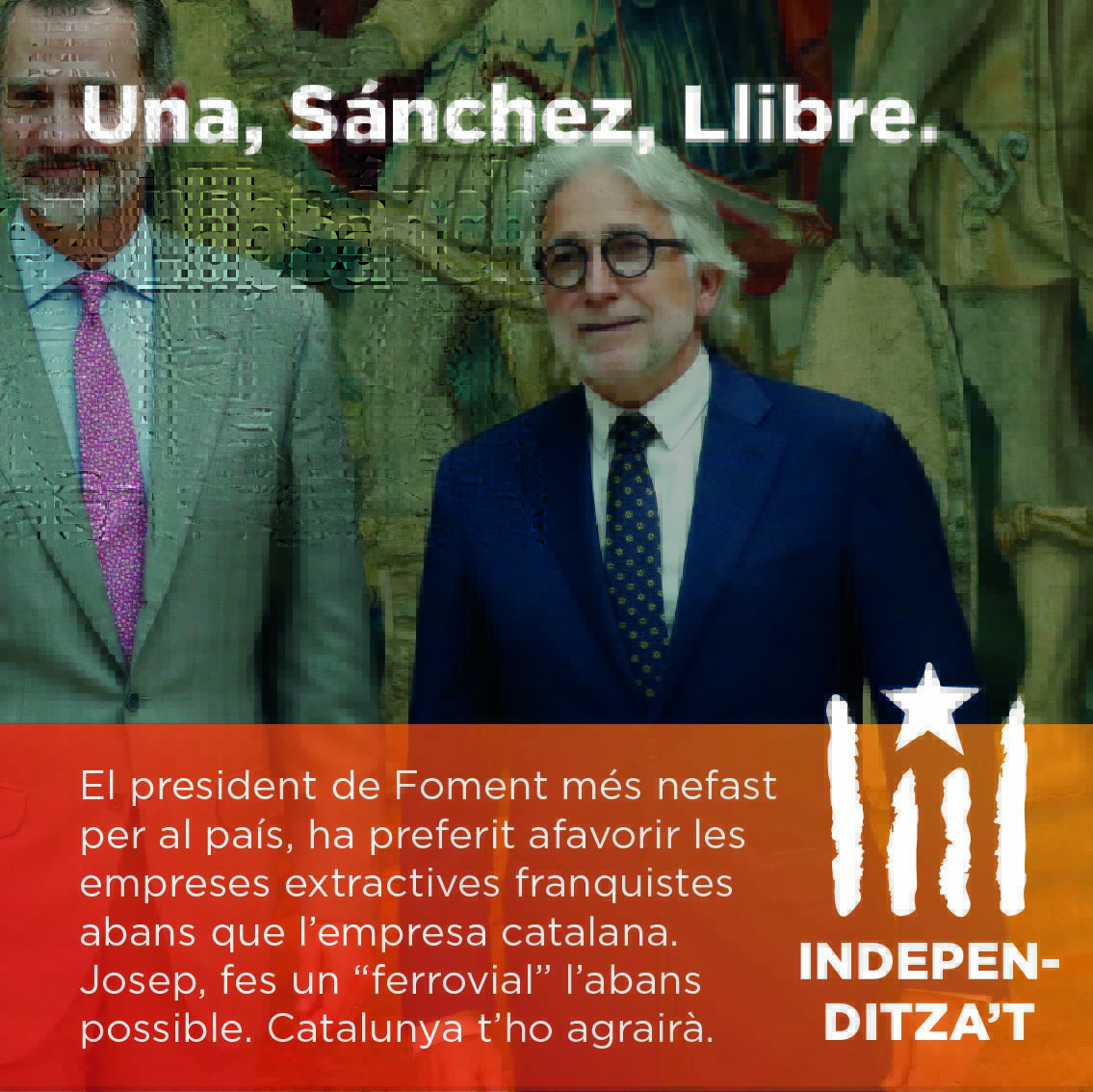 Ara que Rodalies s'enfonsa, recordem quins personatges han estat fent-li la gara-gara tots aquests anys a Espanya sense aconseguir res de res.
#Independència