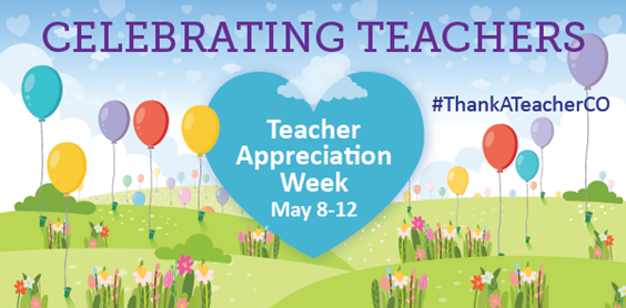 ColleenKONeil's tweet photo. Teaching is the profession upon which all others are built! During Teacher Appreciation Week, please reach out to the educators in your life and tell them how much they mean to you, to the children in your life, and to our communities! https://t.co/zcYXr4eA5K #ThankATeacherCO https://t.co/6lA4F5kT3X