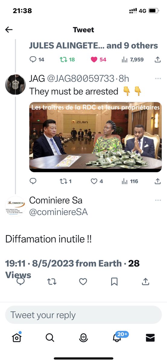 emil_jens's tweet photo. @cominiereSA  #ICC

se ridiculiser aux yeux de tous $AVZ #Manono #Comiere - voir sa réponse 🙈 Désolé mais quelle gêne pour #RDC https://t.co/oII67Vnsmu