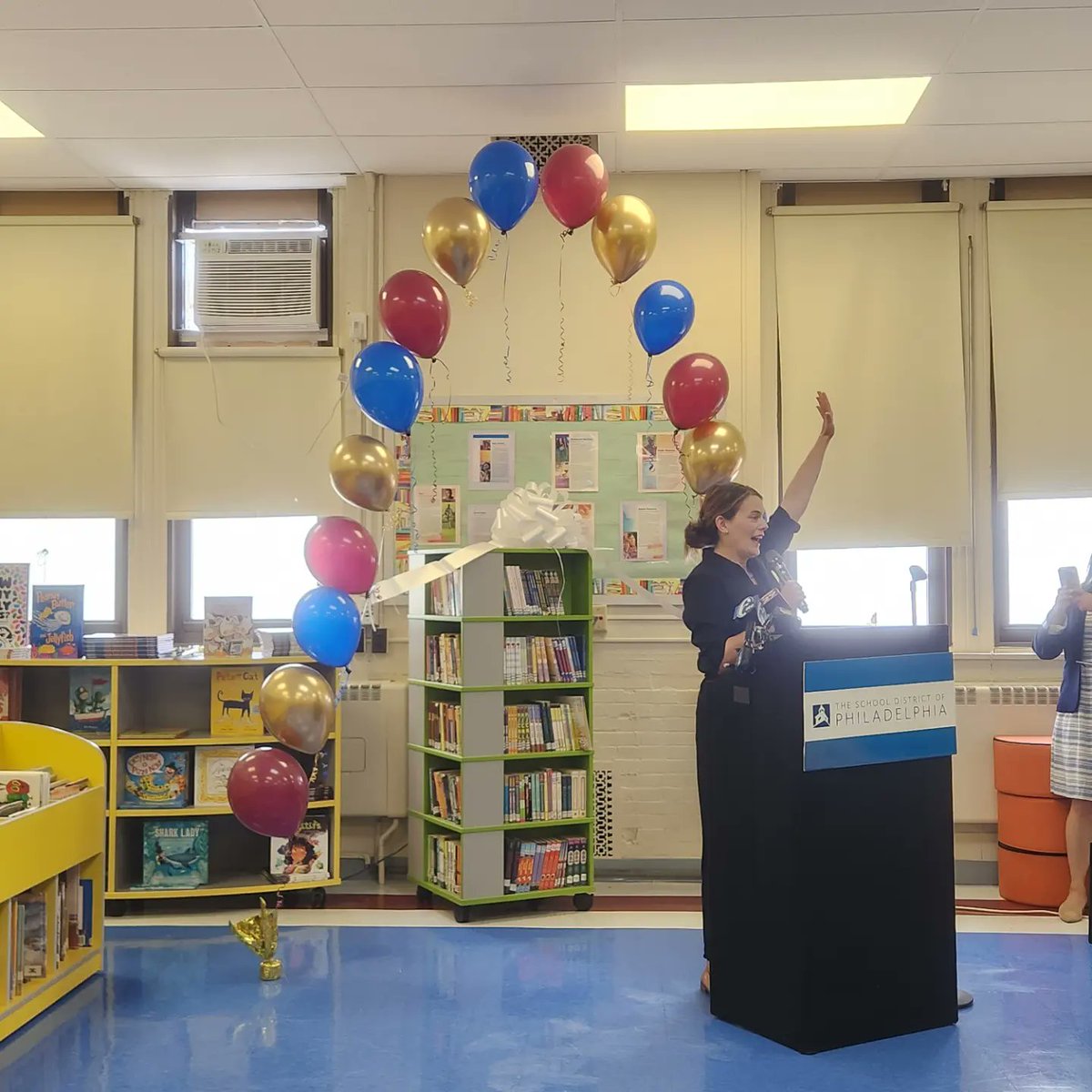 RepFiedler's tweet photo. This morning, I joined Key School to celebrate the opening of their new library! These investments in our public schools demonstrate Philadelphia's commitment to our young people and our future. https://t.co/mJdbTknULw