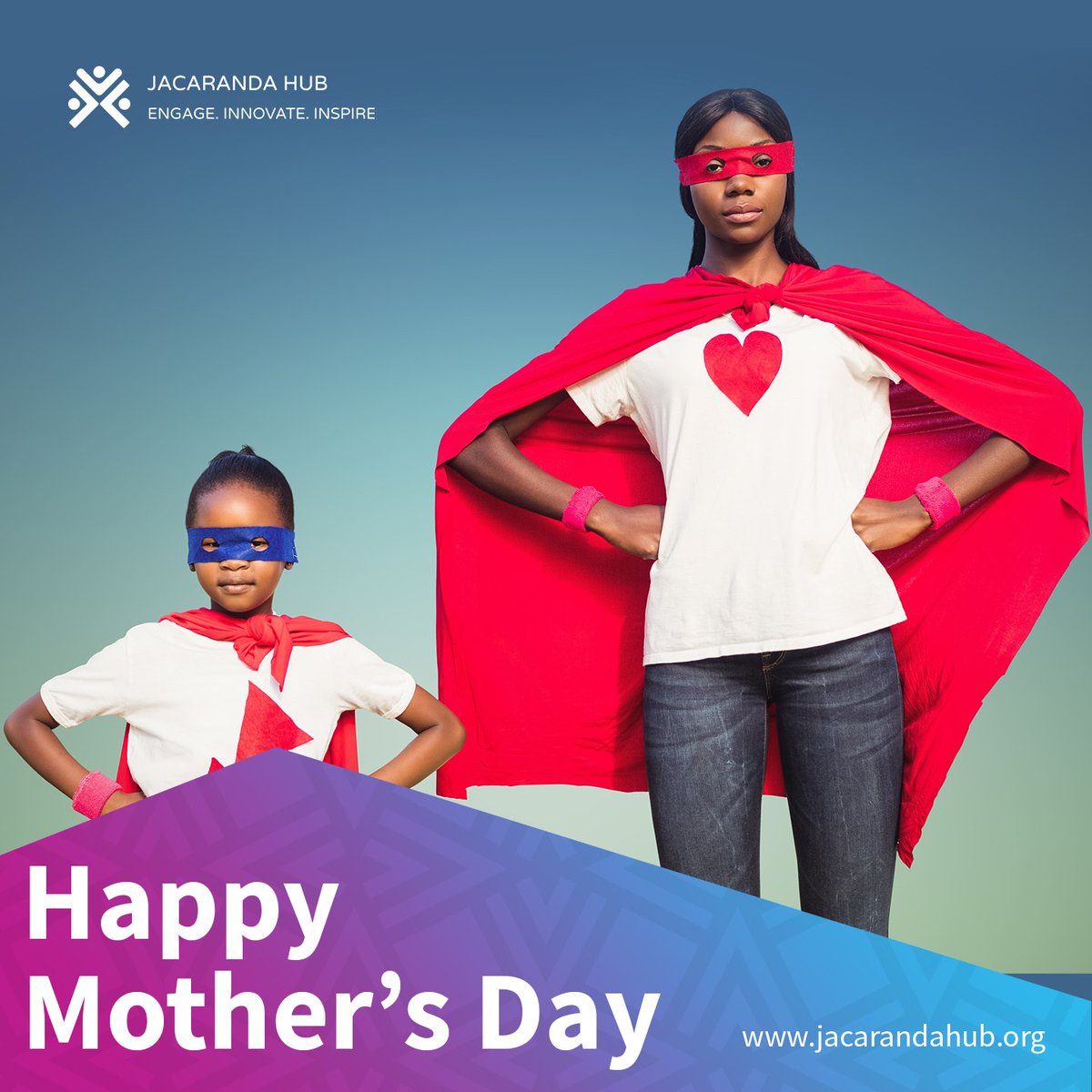 JacarandaHub's tweet photo. Happy Mother's Day !
Mothers are like superheroes without capes. They possess magical powers like multi-tasking, infinite patience, and the ability to find lost socks!
#Jhub #innovationhub #mothersday https://t.co/r8wscfSsqi