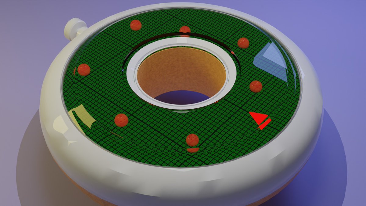 Laramuxx's tweet photo. Fiz um donout para um sub meu, fico assim, única coisa que não consegui fazer foi fazer as bolas brilha, mas o importante é a intensão kkkkk
#Blender3d #blender #blendercommunity https://t.co/RIUxigfRzy