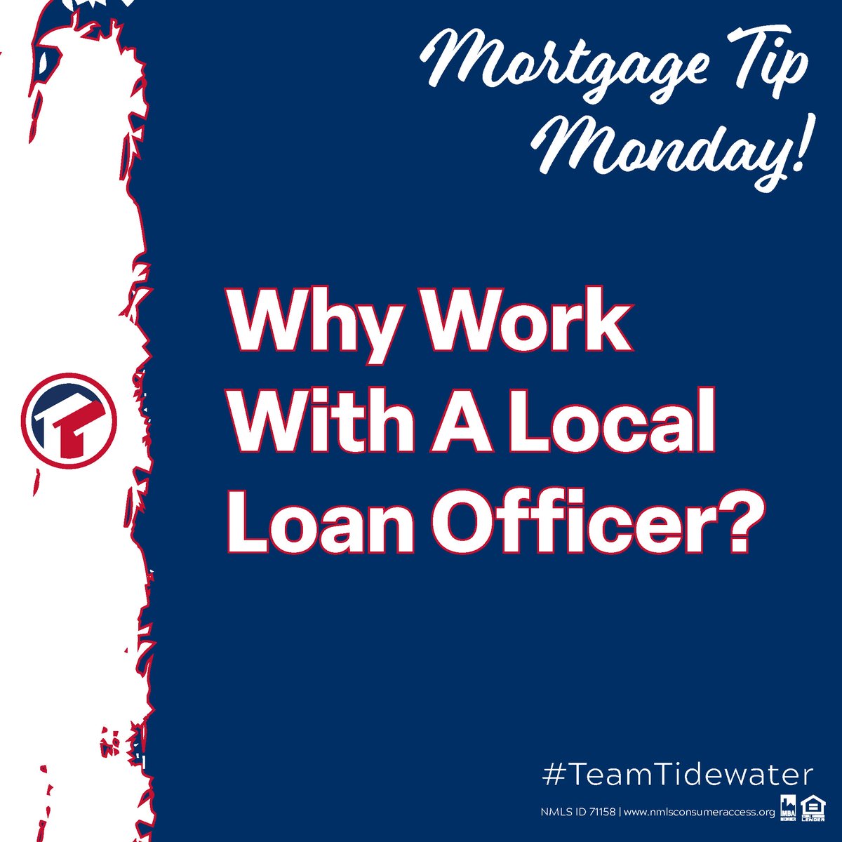 TidewaterMtg's tweet photo. Choosing a Tidewater Mortgage Loan Officer means personalized service, local expertise, and a commitment to your success. Let us help you achieve your homeownership goals today! 

#MortgageTipMonday #TidewaterMortgage #LocalExpertise #HomeownershipGoals #WeMakeHomeHappen https://t.co/13pSh6CfrR