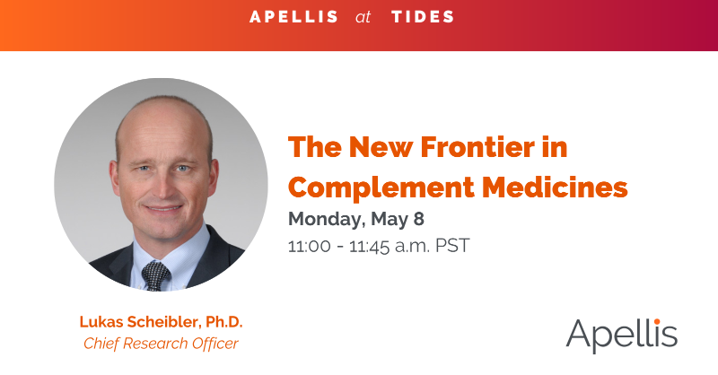ApellisPharma's tweet photo. Attending #TIDESUSA? 

We’re proud our Chief Research Officer Lukas Scheibler will be a keynote speaker. Lukas will be discussing how the power of targeting C3 can address some of the most challenging diseases that patients face. Join him Monday at 11 am PST.