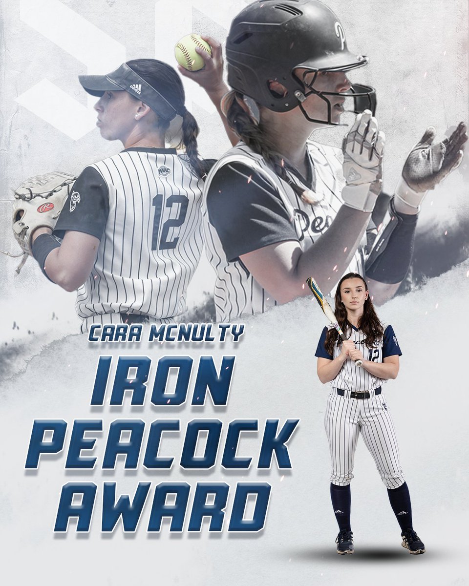 SPUAthletics's tweet photo. @PeacocksMSOC @PeacocksWBB @PeacocksGOLF @PeacockSWIMDIVE Our fourth awards of the night, The Iron Peacock Awards, went to Cara McNulty from @PeacockSoftball and Christian Coombes from @PeacocksBASE!

#StrutUp🦚 https://t.co/5PONcGE5sZ