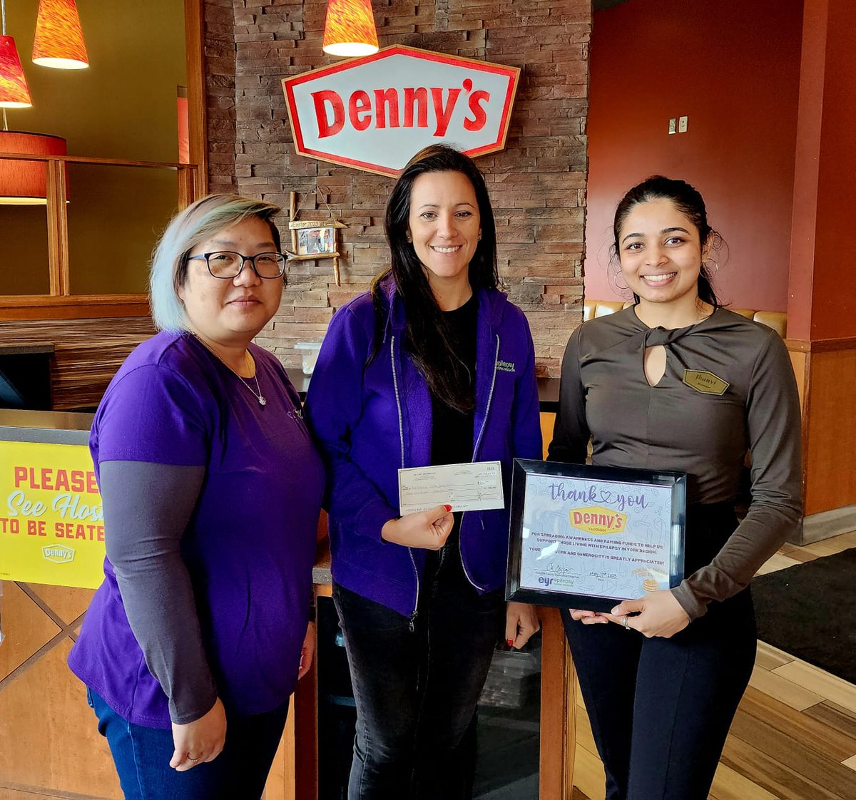 A big THANK YOU to Denny's Vaughan for helping to spread awareness and raising $500 with their Pancake Tuesday event!  We greatly appreciate your support and so happy to have you as a community partner.