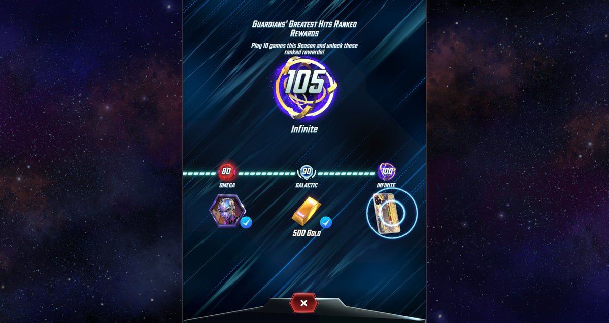 RayRaySnap's tweet image. Week 1 infinite again, but had a hell of a trip. I rode Good cards Stature through the 70's. Sandman ramp through the 80's. And Doom/Baero up through infinite. Got really stuck in the 90's for a while, took more games than i'd like to admit. #MarvelSnap