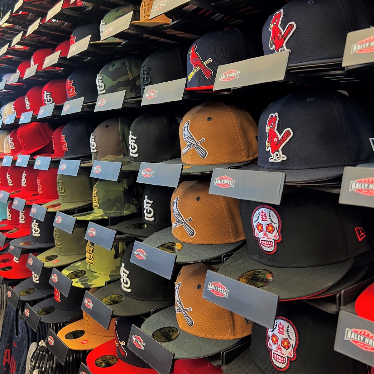 Rally_STL's tweet photo. There's nothing better than a Cardinals hat wall 😍

#YourCityYourHouse | #STLCards https://t.co/06z8hbIB11