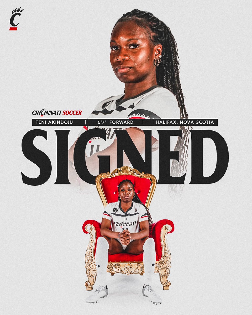 Welcome to Cincinnati, <a href="/teniakindoju/">Teni</a>!

#Bearcats | #WePlayFor3