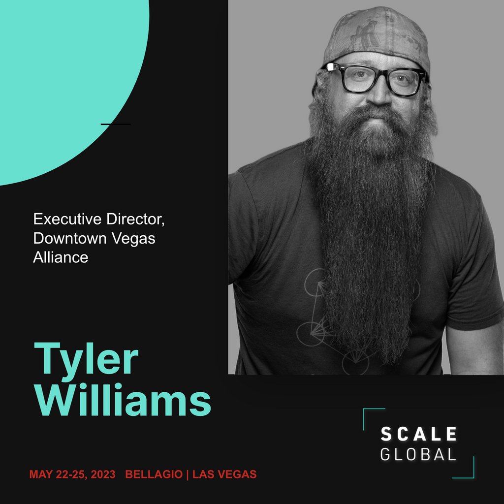 thescalesummit's tweet image. Join Tyler Williams (Executive Director, Downtown Vegas Alliance) and other thought leaders from around the world to discuss the latest trends and innovations in the global economy. scaleglobalsummit.com/register 🔗 

See you there!