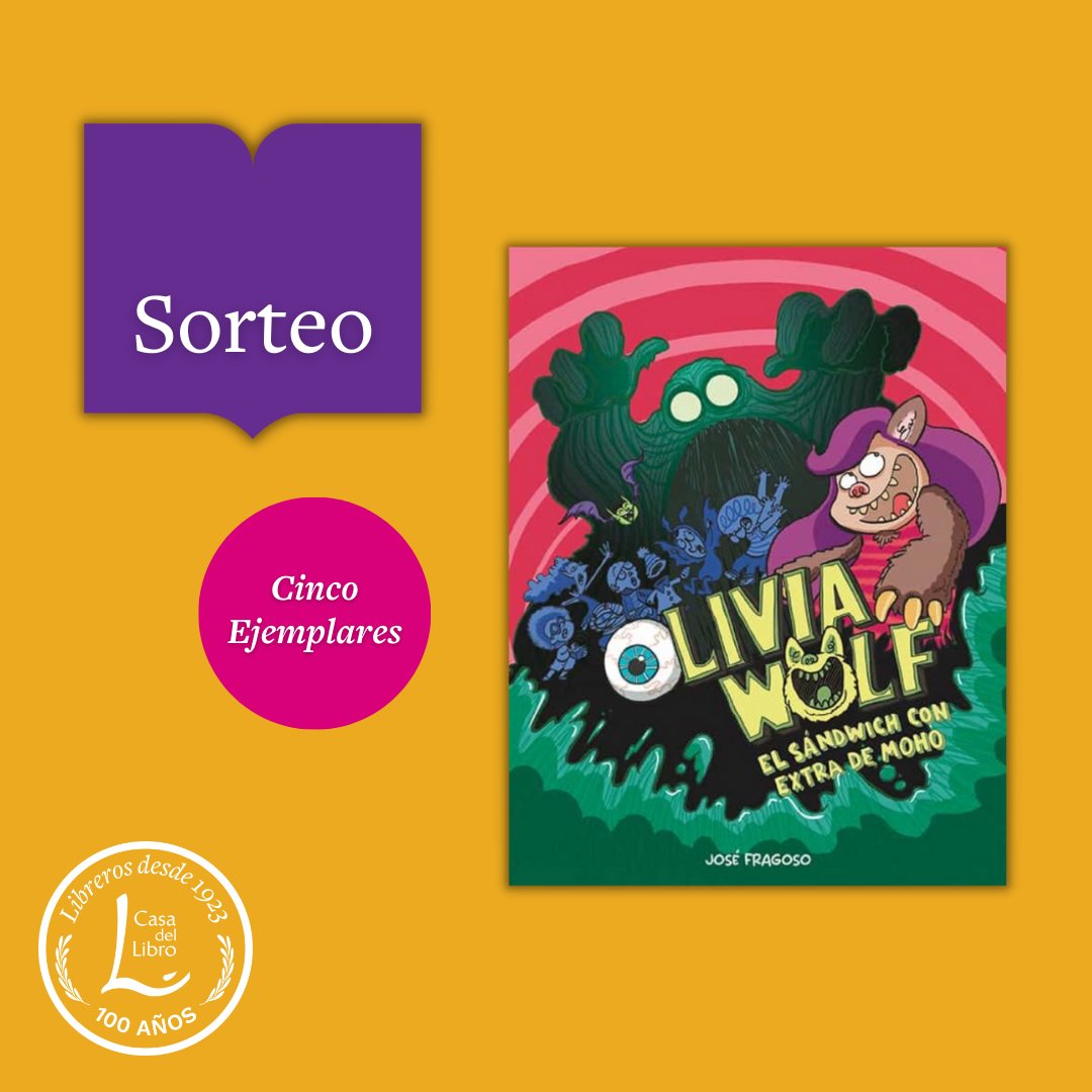 📚👻SORTEO👻📚
Sorteamos cinco ejemplares del cómic para niños y niñas de 6 a 10 años, #OliviaWolf (bit.ly/3AKR49L). ¡Participa!
✅ Síguenos
🔁 Haz RT a este tweet
🗓️ El 16 de mayo diremos los ganadores.
@NubeOcho