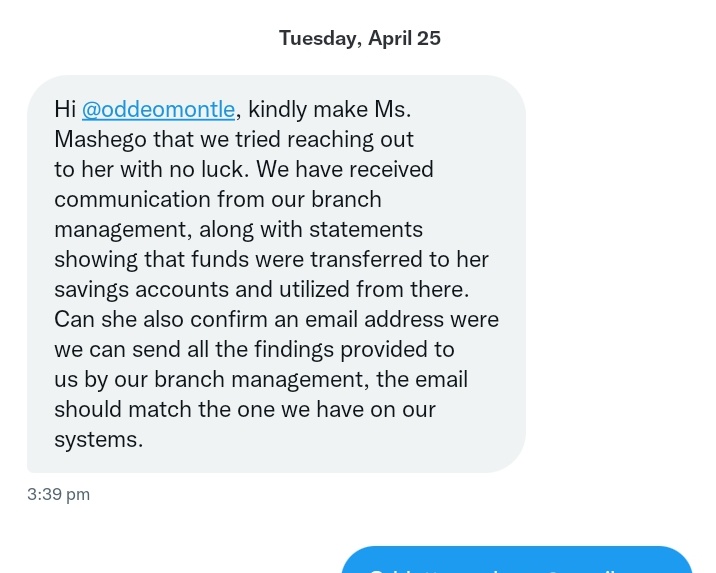 PinketteXO's tweet image. FRAUDULENT ACTIVITIES BY @StandardBankZA

Guys, kindly please assist me with exposing @StandardBankZA!! They stole my mom's pension funds. I reached out to them a couple days ago and they are still failing to assist us.