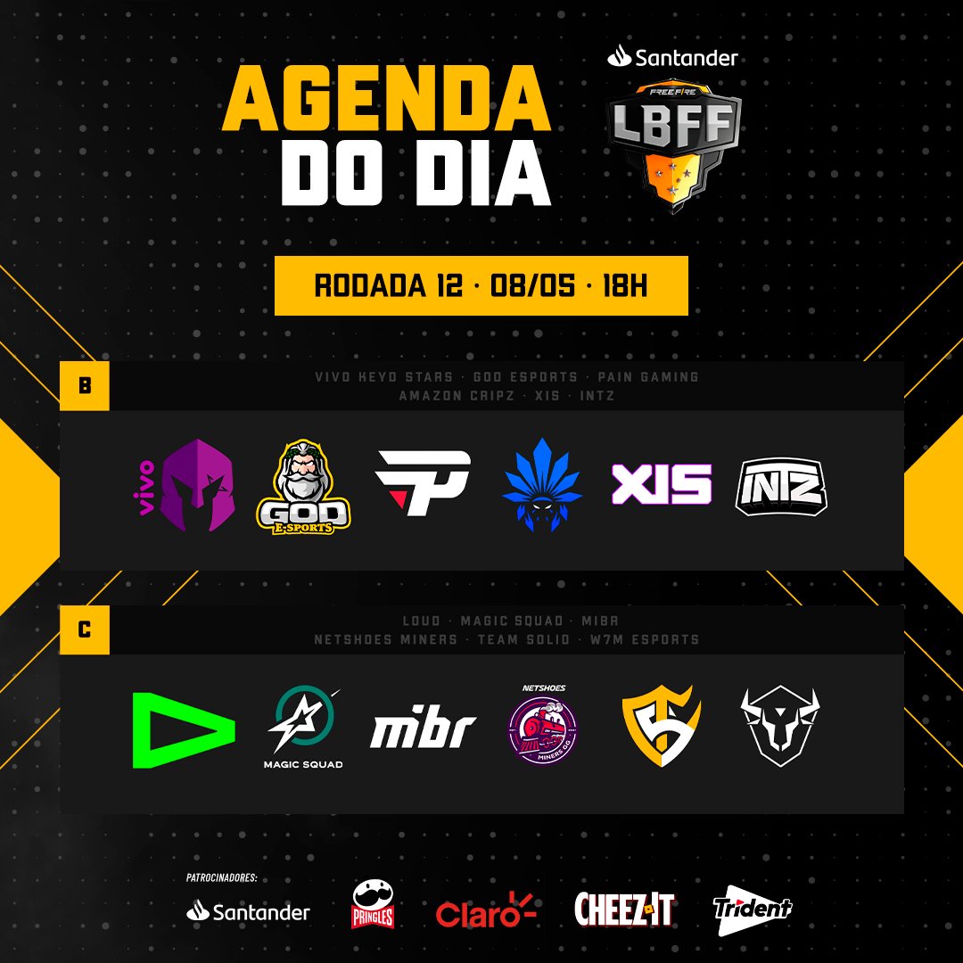 Agora temos os 12 times que - Free Fire Esports BR #LBFF