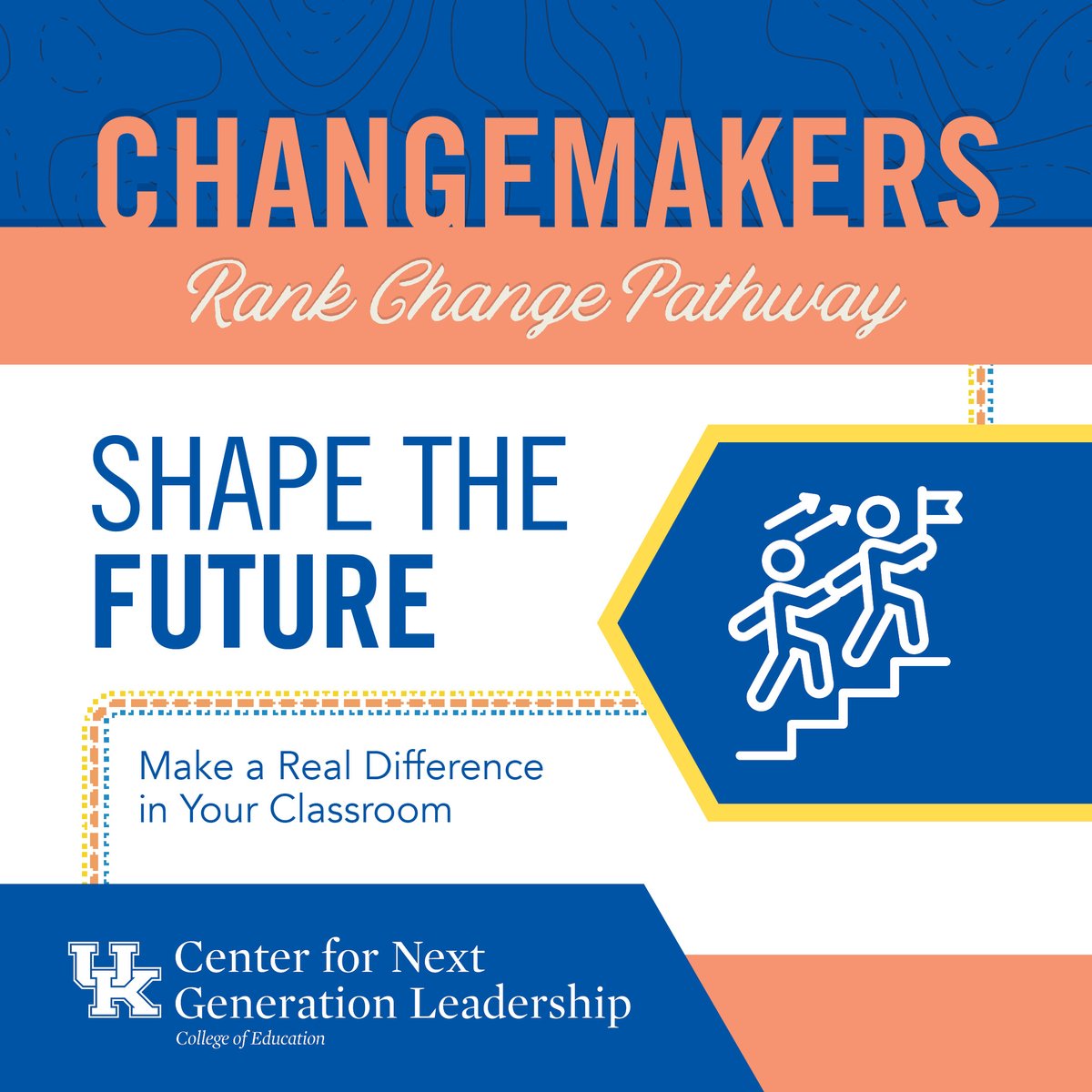 UKyNextGen's tweet photo. As educators, we have the power to shape the future. Join UK’s ChangeMakers' Rank Change program and gain the skills and knowledge to make a real difference in your classroom. Apply now and start your journey toward Deeper Learning.   #RankChange https://t.co/t5ELRoMxlE[...] https://t.co/rIayGIjiDp