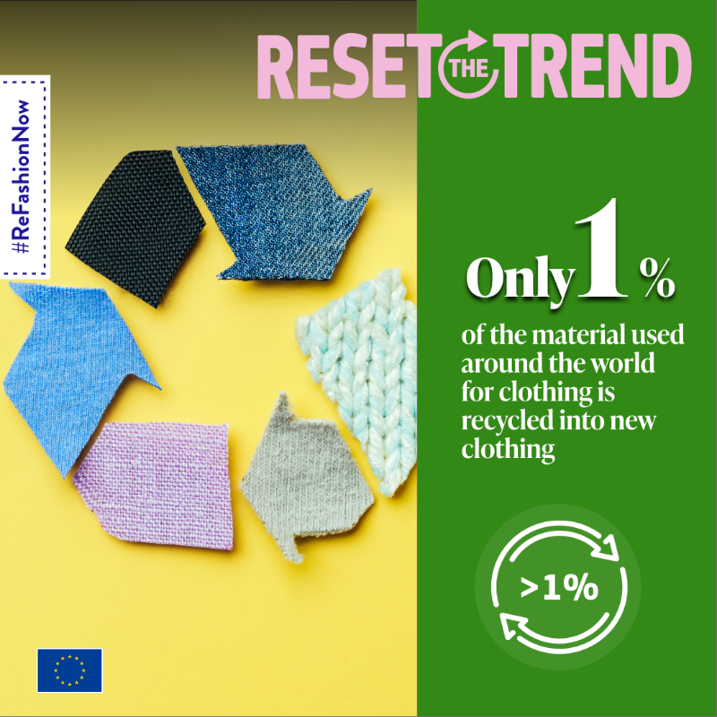EU_EESC's tweet photo. Textile consumption has devastating consequences on climate.

Together we can:
👗 transform the fashion industry;
☘️ reach the #EUGreenDeal goals;
♻️ advocate for a more sustainable future.

Let's #ReSetTheTrend and join the #ReFashionNow movement!

@EU_ENV https://t.co/mHSOKLjHJb