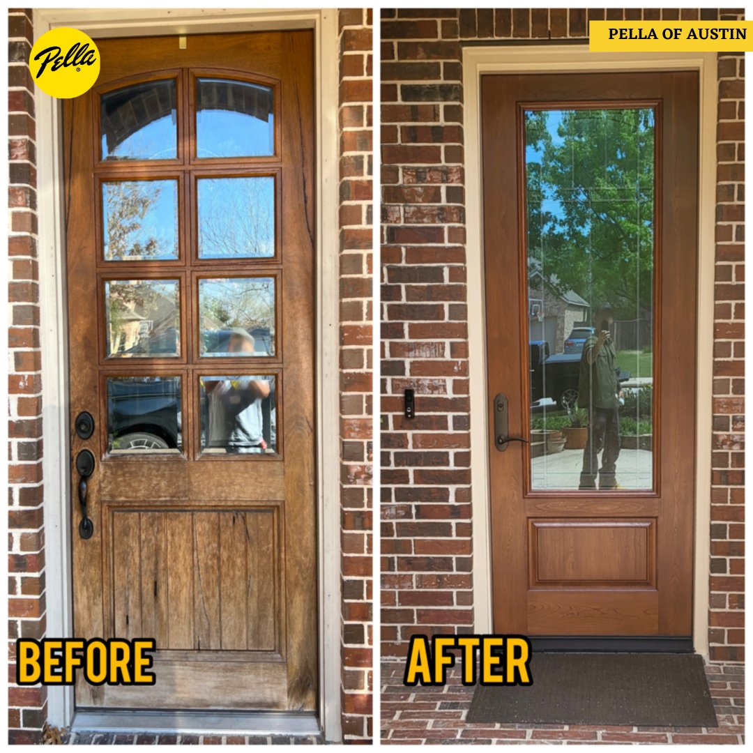 Look at that transformation! Are you ready to replace your door? Book a FREE in-house appointment today and review all the different door selections. Link in bio!
#doorreplacement #pellainspired #patiodoorsaustin #multislidedoorsaustin #austininteriordesign #austinhomeimprovement