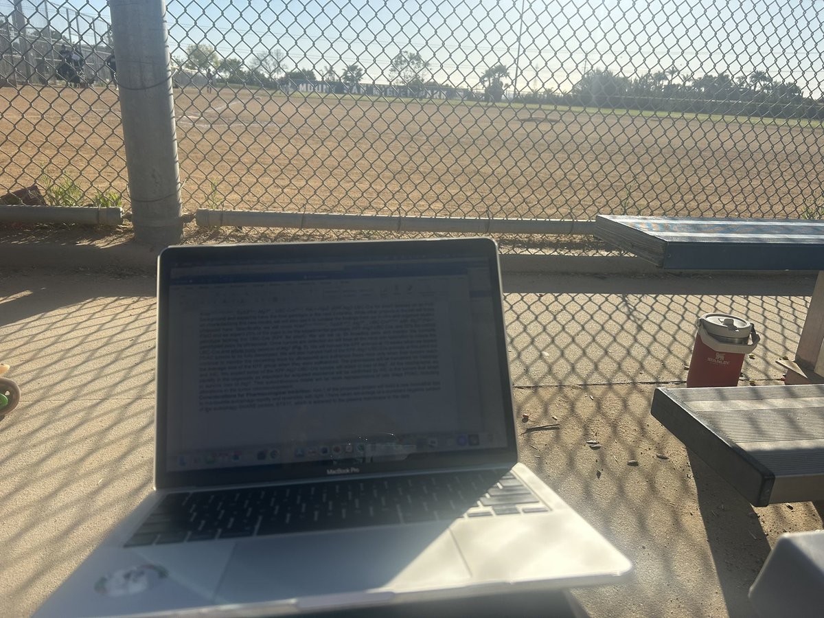 I think this counts as work-life balance? Grant deadlines looming but gotta be at the baseball park 9hrs for the kiddos - I never miss a pitch #sundayvibes #baseball