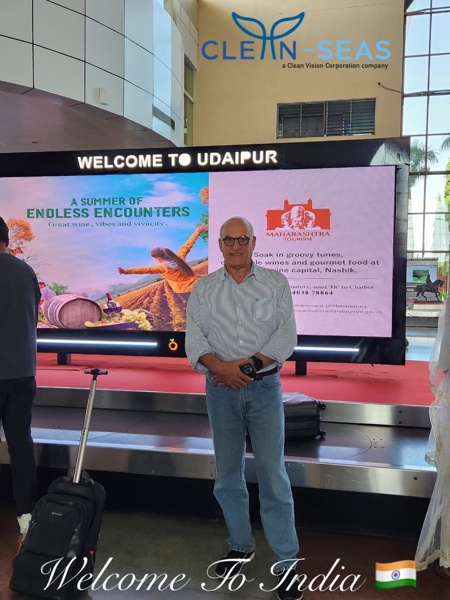 CleanVisionCorp's tweet photo. Clean Vision $CLNV is pleased to Welcome CEO, Dan Bates to Udaipur, India 🇮🇳 as @cleanseasinc continues its Global trip preparing for more expansion, scouting new locations &amp; continuing the #CleanSeasMovement to #SaveThePlanet🌎 more updates on the way! #cleanenergy #greenEnergy https://t.co/8WwXWY5RRB