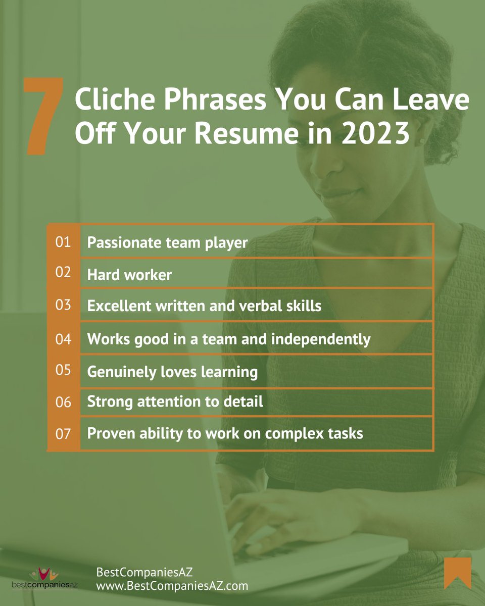 BestCompaniesAZ's tweet image. Ready to start sending out your resume? Access hundreds of open job positions on BestCompaniesAZ.com today!

#careergoals #jobhuntingadvice #jobcandidates #resumesuccess #jobhunting #careersuccess #careerresources #resumemistakes