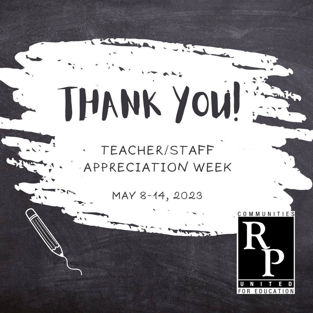 raypecschools's tweet photo. Thanks to our outstanding teachers and staff for everything you do! Help us celebrate this week by thanking your child's teacher or other school district employee! #raypec #forwardandbetter https://t.co/2LZdRNRBrn