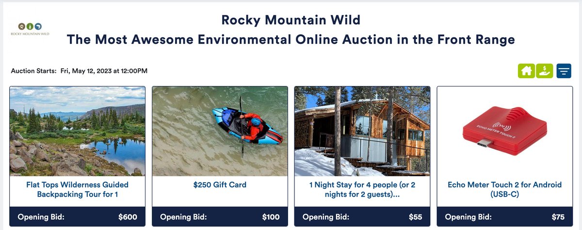 RockyMtWild's tweet photo. This Friday, our Colorado Endangered Species Week celebration starts early with the opening of The Most Awesome Environmental Online Auction in the Front Range! #CESW https://t.co/KunTteM9cV https://t.co/8eTCF5kkOo