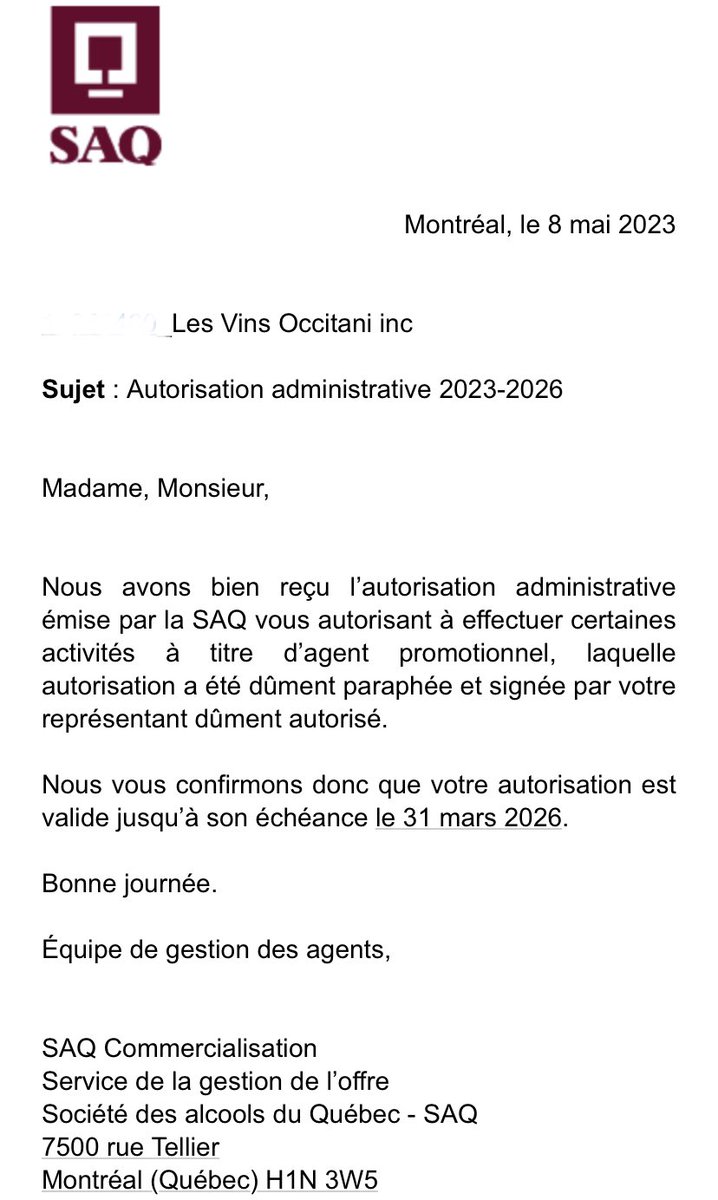 Très heureux de pouvoir poursuivre cette belle aventure pour les trois prochaines années encore ! Depuis 2017, OCCITANI distribue et fait la promotion au Québec du vignoble et des vins de l’Occitanie ! Merci à tous nos clients restaurateurs et particuliers pour votre soutien.
