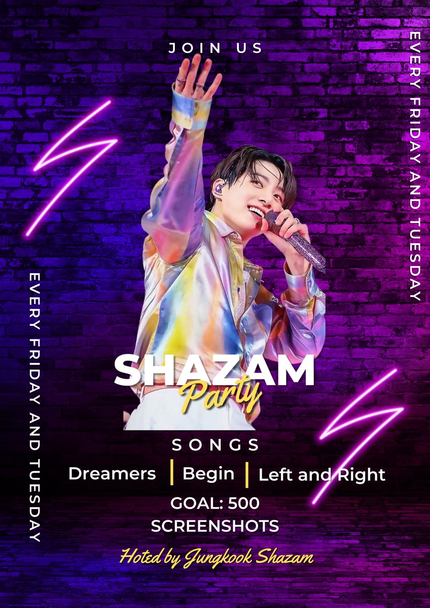 Please join our Shazam party! 

♨️ Shazam : Dreamers - Begin- Left and Right
♨️ Goal : 500 screenshots
♨️ Tags : I am voting #JungKook for #ArtistaMasculinoInternacional 
and #LeftAndRight for #MusicaInternacional at the #SECAwards