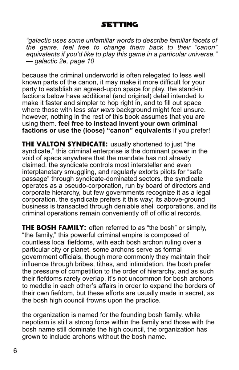 jessfromonline's tweet photo. i loved getting to write this bit of fiction in #TSVE to flesh out substitutes for a less popularly known corner of the Star Wars universe
also, any guesses for whose names i George Lucas'd for the pseudo-corporate "Valton Syndicate" and the dynastic "Bosh Family"? https://t.co/xUnYf7DR9Z
