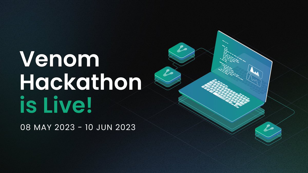 Hackathon opening ceremony starts now!  

We have partnered with industry leaders such as <a href="/DoraHacks/">DoraHacks</a>, <a href="/hackenclub/">Hacken🇺🇦</a> , and <a href="/developer_dao/">Developer DAO (🧱, 🚀)</a>  to make this happen.  

🌍 An online, Global Venom hackathon 
⏳ May 8 - June 10 
🏅$225k+ in prizes and funding up for grabs  

Head over to