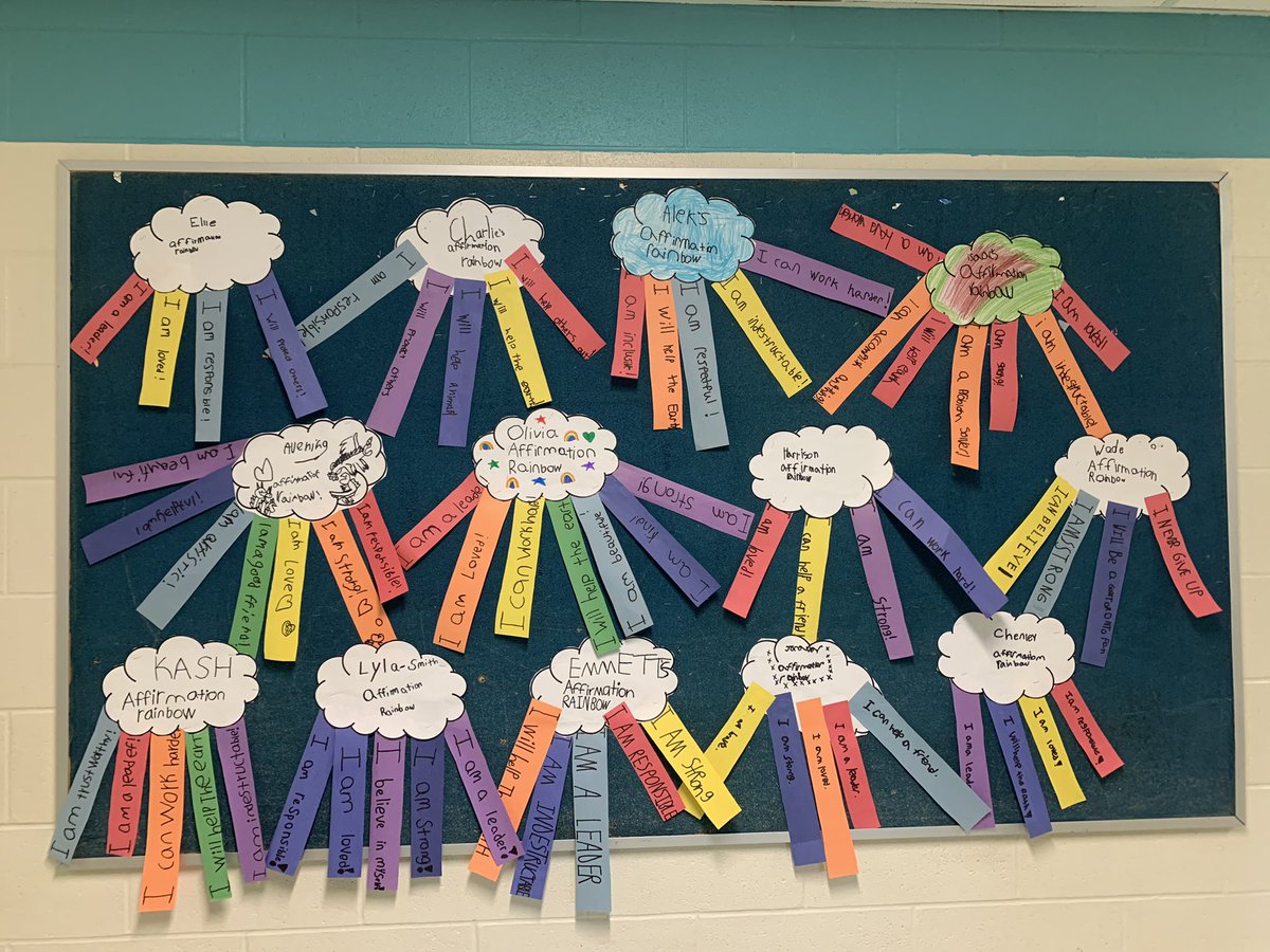 Grade 2/3 Affirmation Rainbows