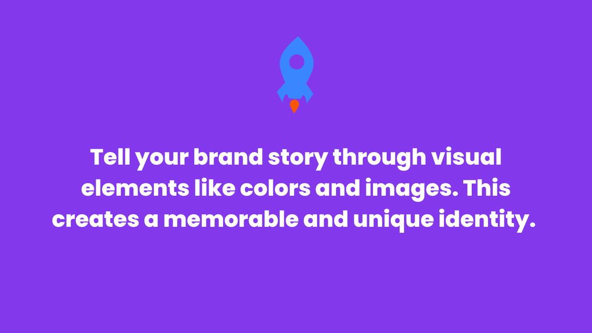 OnlineBrandBoss's tweet photo. Tell your brand story through visual elements like colors and images. 🎨 This creates a memorable and unique identity. #BrandStorytelling #VisualMarketing https://t.co/zuCPVdRaBX