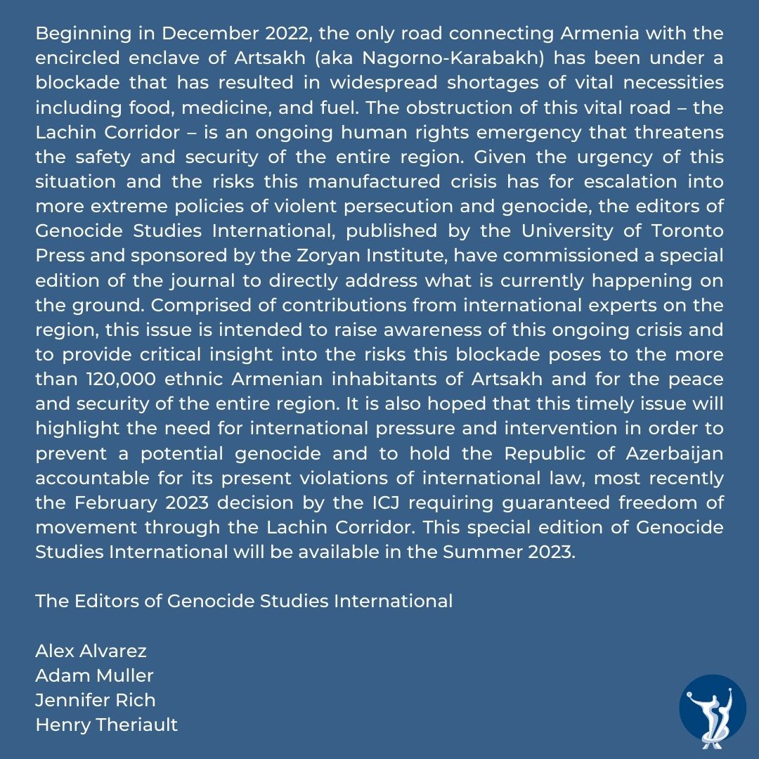 Zoryan Institute tweet media