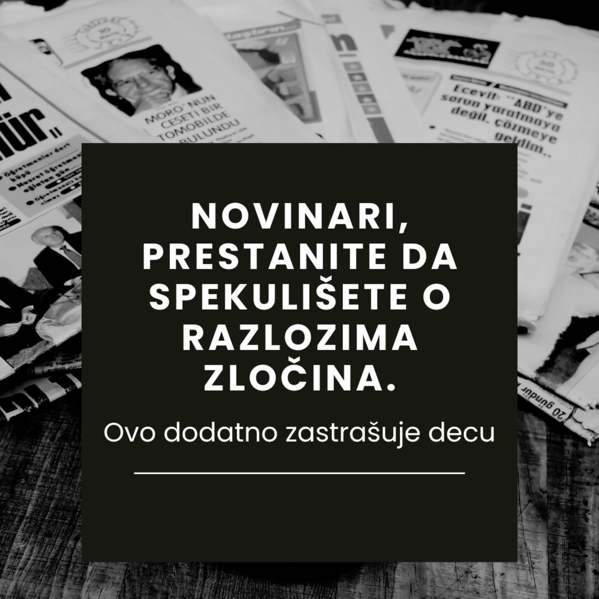 Prijateljidece's tweet photo. Mediji imaju moć i odgovornost!

@zadecuMODS @unicefsrbija @scnwb @Savet_za_stampu https://t.co/wUDUNSyAFO