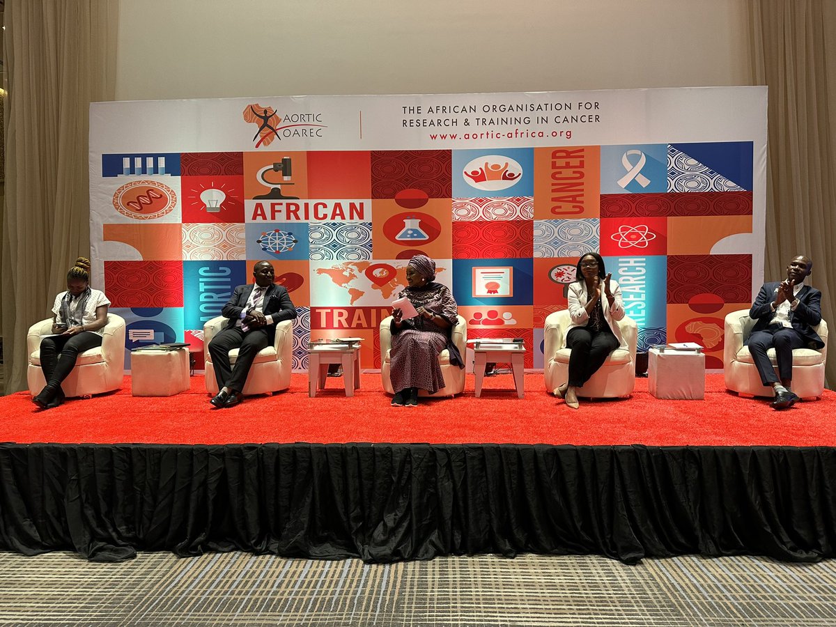 Centre Director at NSIA-LUTH Cancer Centre, Dr Lilian Ekpo joined @UICC board member and founder of <a href="/MedicaidcfP/">MedicaidCFPrograms</a>, Dr Zainab Shinkafi Bagudu <a href="/DrZSB/">Zainab Shinkafi-Bagudu</a> and the President of the <a href="/NigCancer_NCS/">NIGERIAN CANCER SOCIETY</a> <a href="/President_NCS/">Chair NMA Oncology & Cancer Care Committee</a> for a panel discussion at the ongoing #AORTIC #Cancer #Genomics Conference.