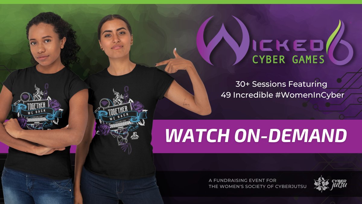 Wicked6Games's tweet image. Did you miss #WICKED6&apos;s Spanish language sessions? Watch &quot;Panel de Mujeres en ciberseguridad en Latinoamérica&quot; &amp;amp; &quot;Ciberinteligencia para la Corrupción&quot; now.

@RaicesCyberOrg @LatinasinCyber
Use your #PCGL login &amp;amp; scroll to &quot;Watch Previous Sessions&quot;
hubs.li/Q01Mnbf50