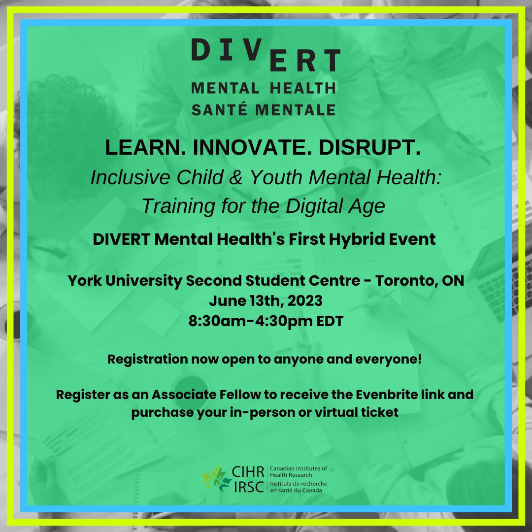 Registration now open to anyone &amp; everyone! Academics,mental health service providers,or those in the industry: learn with us. Educational &amp; professional development sessions integrating diversity and tech for better learning. Better research. Better care. bit.ly/3UFMp1S