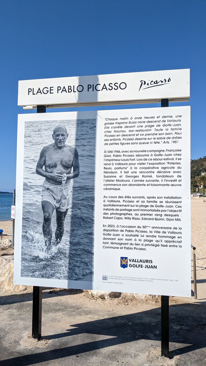 il Turista Viaggi (@ilturista_info) on Twitter photo Durante il soggiorno a Vallauris, Picasso era solito arrivare con la famiglia in una spiaggia di Golfe-Juan. Per le celebrazioni dei 50° dalla sua morte, la spiaggia è stata chiamata Plage Pablo Picasso.
<a href="/VisitCotedazur/">Côte d'Azur France</a>
<a href="/IT_AtoutFrance/">@IT_AtoutFrance</a> #CotedAzurFrance #ExploreFrance Durante il soggiorno a Vallauris, Picasso era solito arrivare con la famiglia in una spiaggia di Golfe-Juan. Per le celebrazioni dei 50° dalla sua morte, la spiaggia è stata chiamata Plage Pablo Picasso.
<a href="/VisitCotedazur/">Côte d'Azur France</a>
<a href="/IT_AtoutFrance/">@IT_AtoutFrance</a> #CotedAzurFrance #ExploreFrance