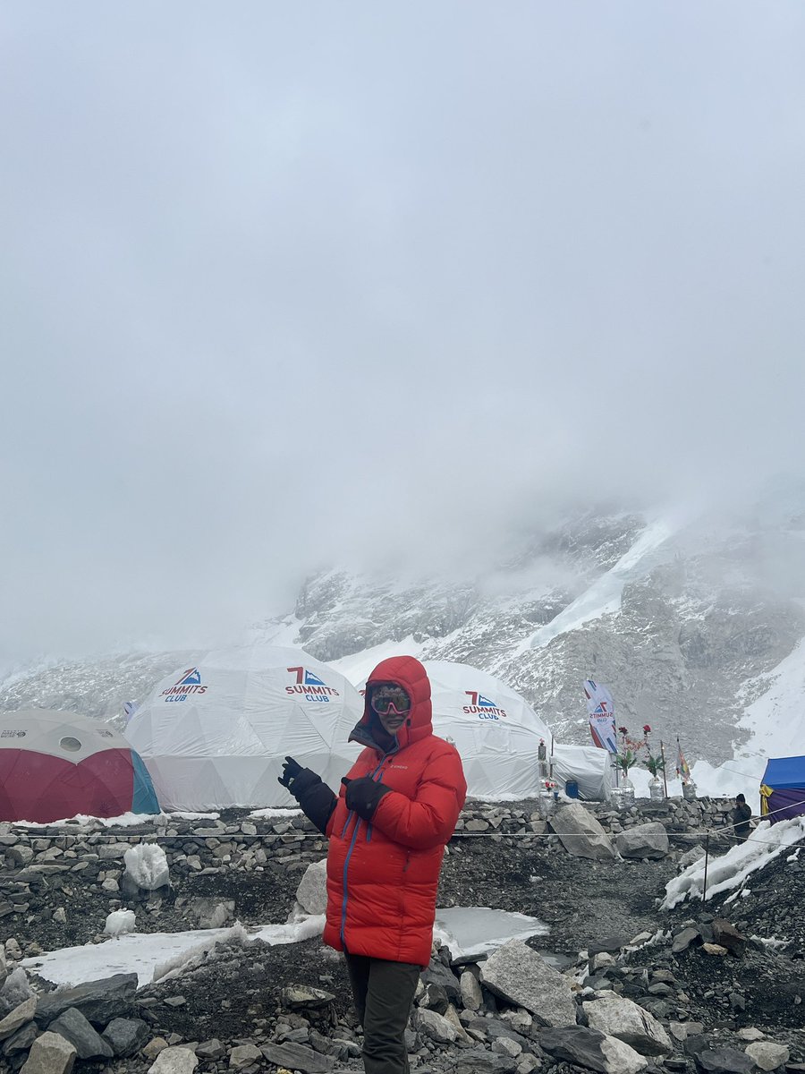 To the Everest base camp 🥂
 30th April 2023 at 3:55 pm  
.
.
#trekking #everstbasecamp #mounteverest #shwetaains #doneit #happiness #lifetimeexperience #memoryforlife #bootsandcrampons #mountains #snow #nepal #achievement