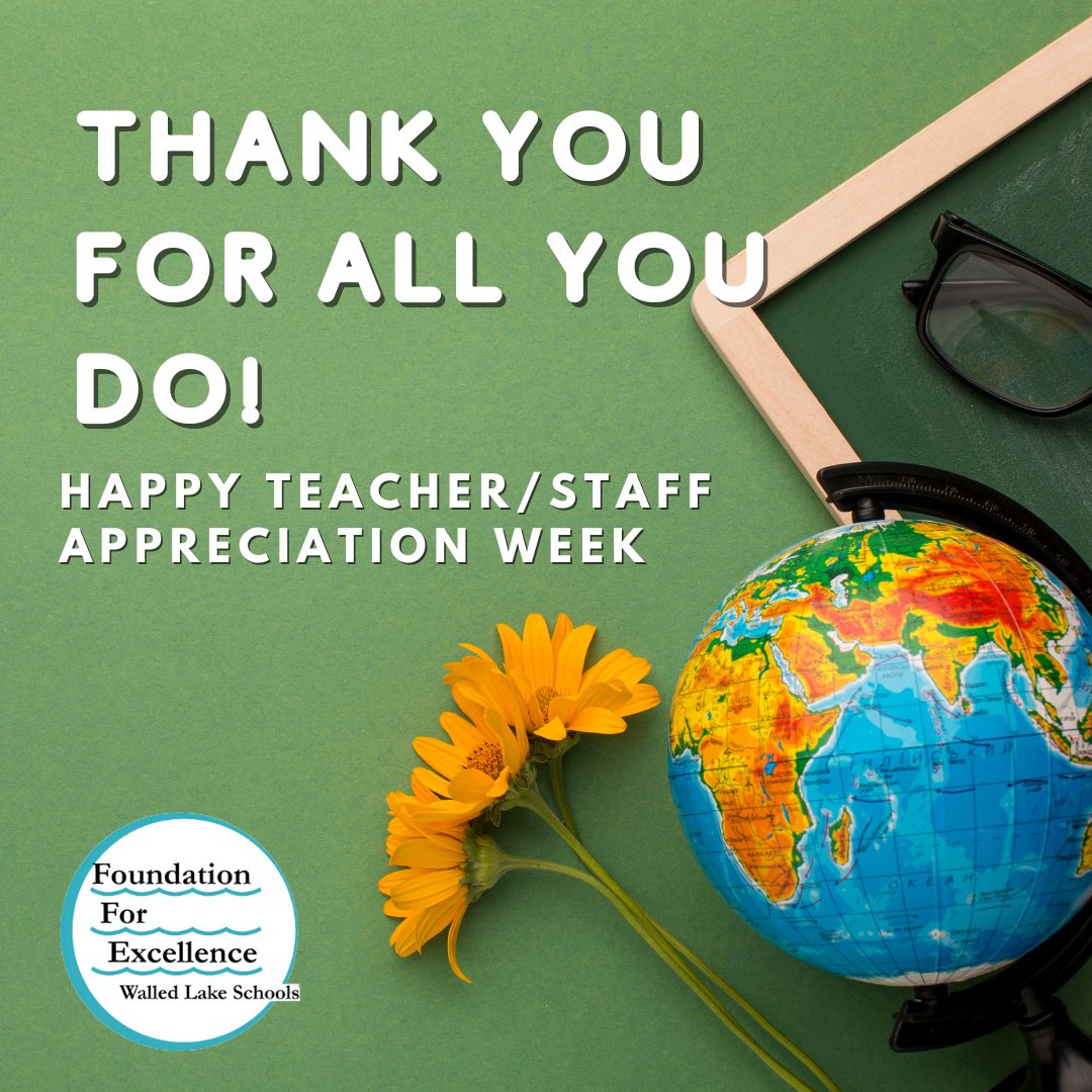 While today kicks off the official Teacher/Staff Appreciation Week, we hope you all know how appreciated you are every single day!