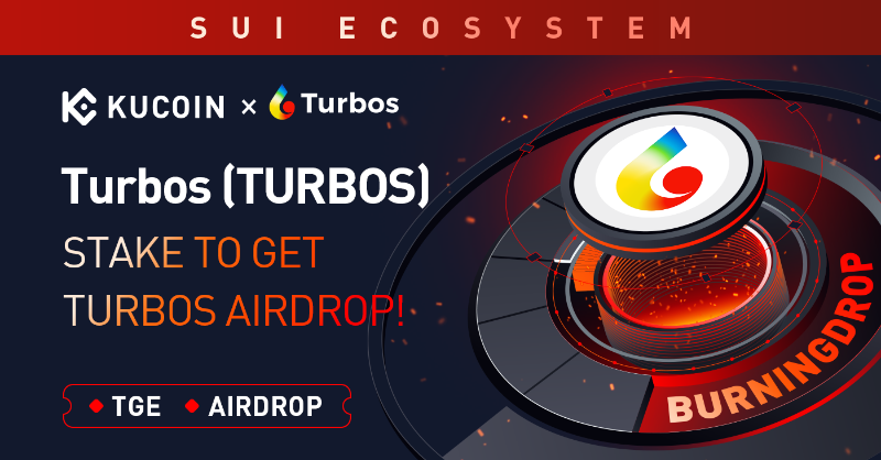 kucoincom's tweet photo. 📢 Turbos ( $TURBOS ) is available on #BurningDrop

✅ Stake $KCS or $SUI to subscribe
🔥 Burn $POL to mine more $TURBOS airdrops
⏰ Subscription period: 10:00:00 on May 10, 2023 to 18:00:00 on May 10, 2023 (UTC)

👀 See details ⬇️