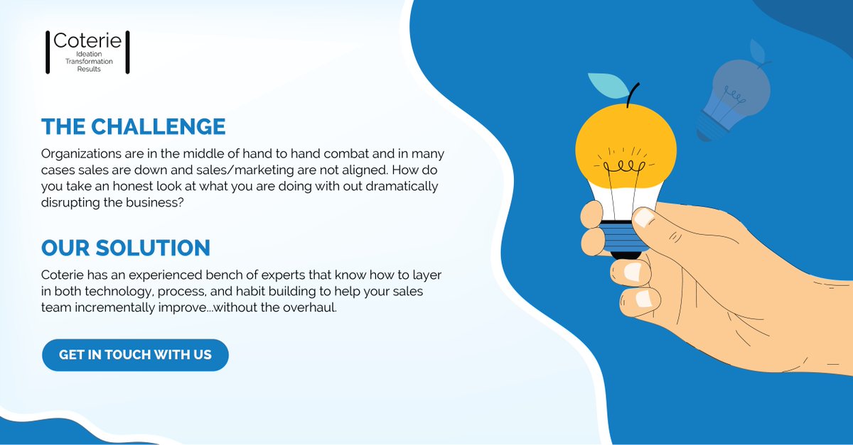 So much time and effort by your sales team to find more leads, but very little attention to getting better at closing the deals you already have in the pipeline.  We can help.  Using Agile principles, we make sure your deals are Clear to Close. 

#sales #salesleaders