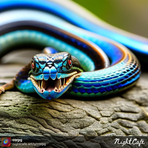 Serpent @nightcafestudio
.
.
.
#stablediffusion #nightcafestudio #digitalart #aiart #bluesnake #snake #reptile #bluereptile #serpent #animals #wildlife #nature #blue #snakesofinstagram #herpetology #scales #coldblooded #exoticpets