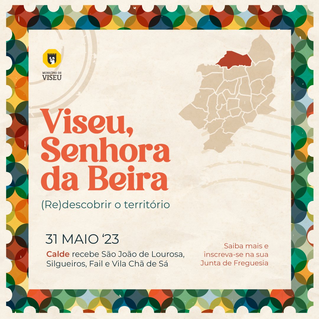 🎉 "Viseu, Senhora da Beira” é um novo projeto que pretende incentivar todos os habitantes do concelho, com 65 ou mais anos, a redescobrir o território viseense e promover o convívio entre Freguesias.

Saiba mais em: bit.ly/3pkP5q7

#viseu