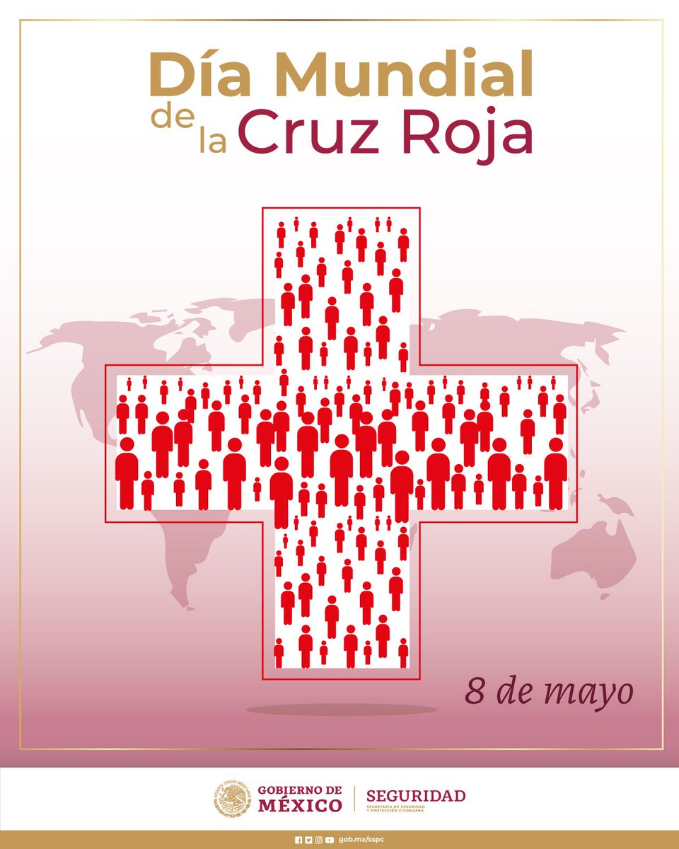 #DiaMundialDeLaCruzRoja 
➡️ Gracias a todas y todos los voluntarios que son parte de la Cruz Roja y apoyan a la población ante una emergencia. 👏🏻