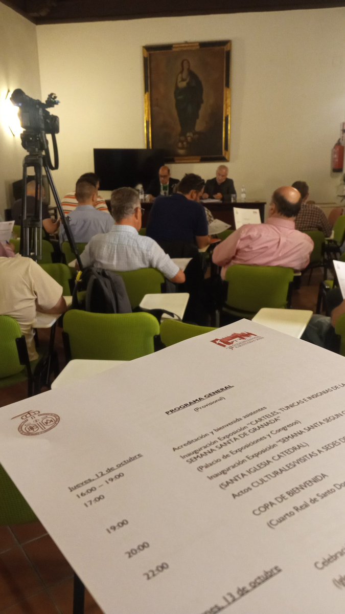 Fedcofrgr's tweet photo. PROGRAMA 34 ENCUENTRO |

Comienza la presentación del programa del XXXIV Encuentro Nacional de Hermandades https://t.co/jDEcw0OgkB
