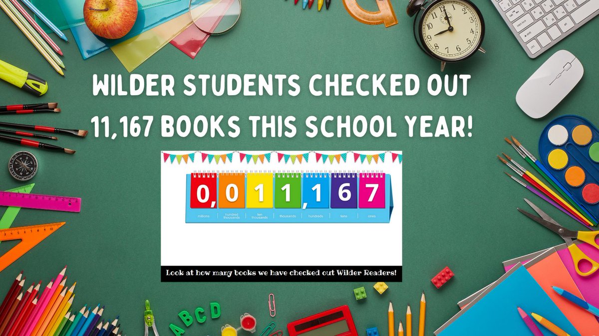 Wilder_Library's tweet image. Way to go @WilderSPS Wilcats!  #spslib
