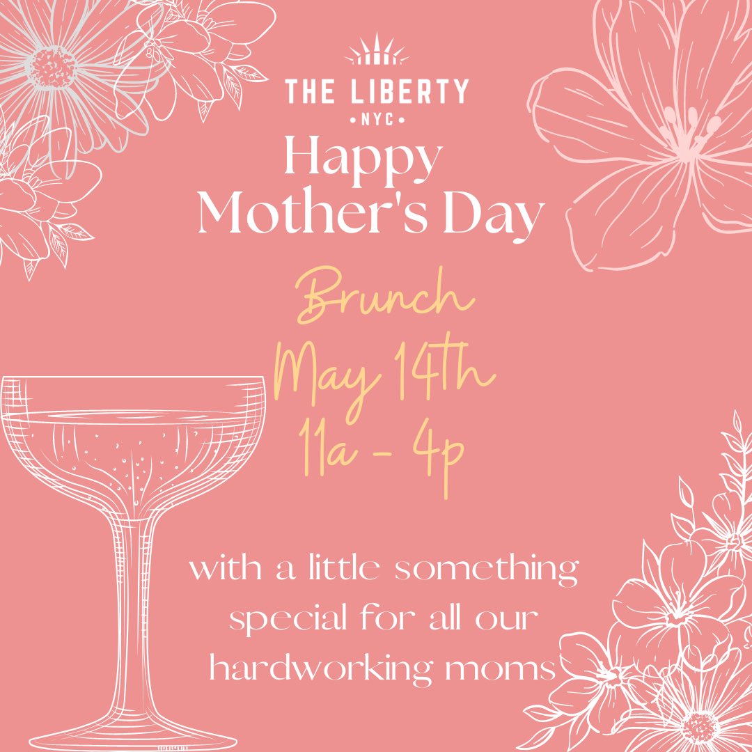 Join us on Sunday May 14th to celebrate the only women that put up with our BS. #mothersday #nyc #nycbrunch #nycbar #brunch #mom