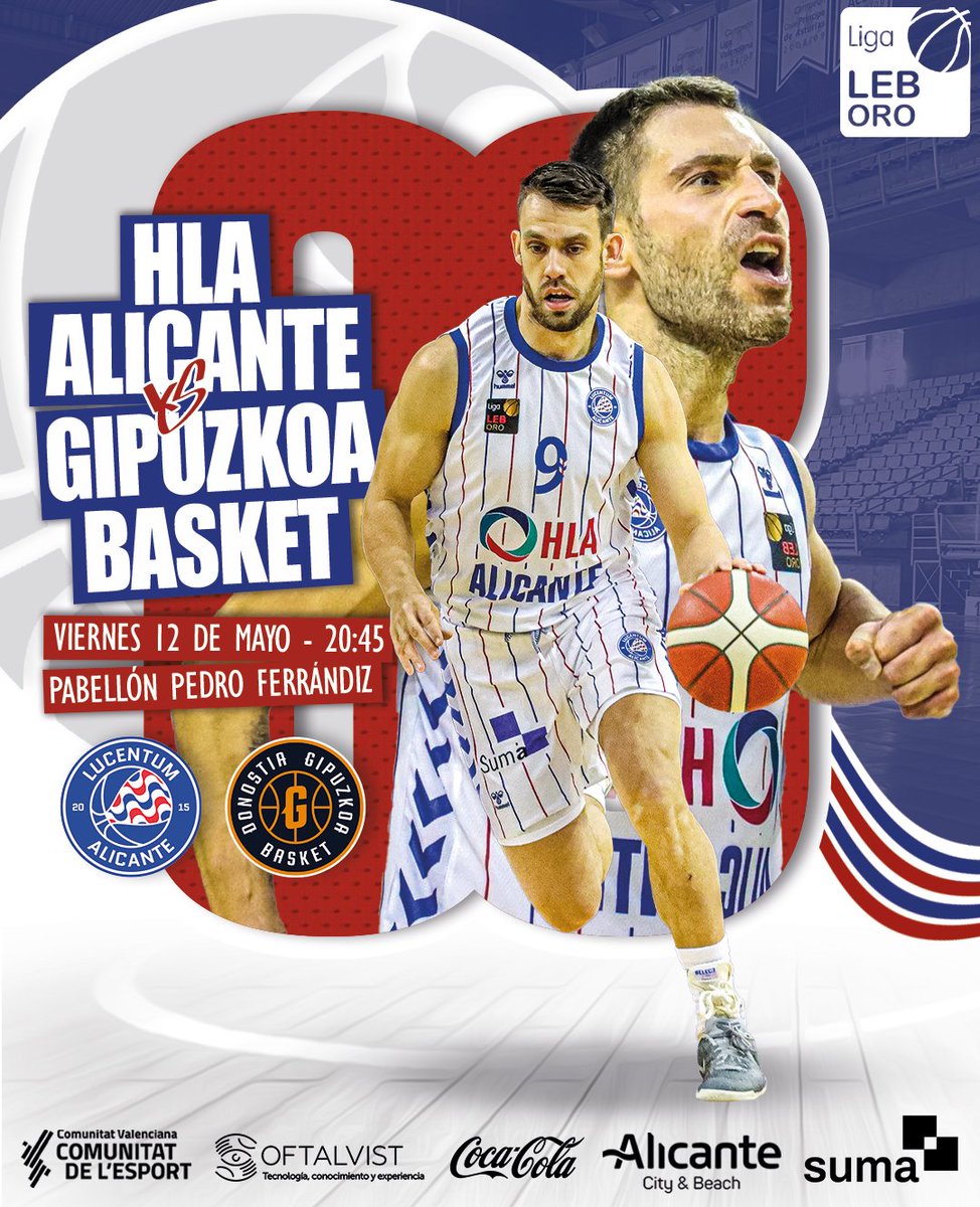 🖼️ 𝑪𝒂𝒓𝒕𝒆𝒍 𝒑𝒓𝒆𝒈𝒂𝒎𝒆   

🏆 J33 #LEBOro 
📍 Centro de Tecnificación
🆚 <a href="/gipuzkoabasket/">Inveready Gipuzkoa Basket</a> 
🗓️ Viernes 12 de mayo
⌚️ 20:45h
🎫 Abonad@s ➡️ Invitación extra gratis

🔥 𝗝𝗨𝗡𝗧𝗢𝗦 a por otra noche mágica 🔥

+Info: fundacionlucentum.com/promocion-de-e…

#SomosLucentum #CarácterLucentum