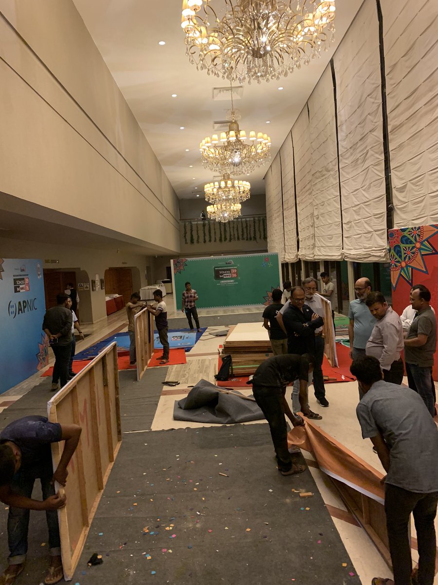aftabsiddiqui's tweet photo. Almost ready for another amazing SANOG in Dhaka. #SANOG39 https://t.co/ZJQg9qdyEA