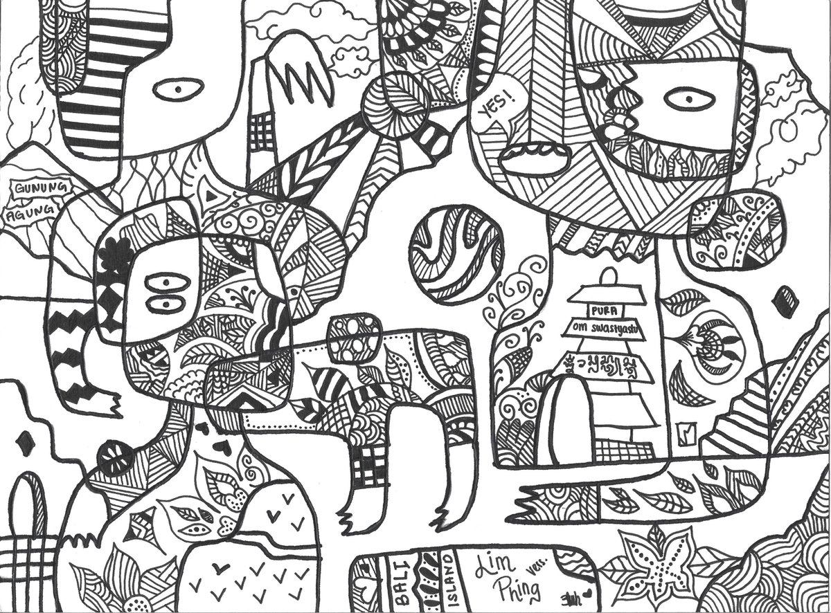 limphingg's tweet photo. "Black n White"

Doodled with mixed media on canvas for the #REDESSSIGN competition in #BALIRAFFLE from @SuperlativeSS 

Diversity served in simplicity https://t.co/IemswACwVC